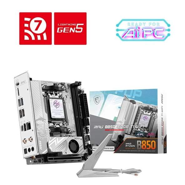 MSI MPG B850I EDGE TI WIFI DDR5 AM5 SOKET MINI ATX - 1