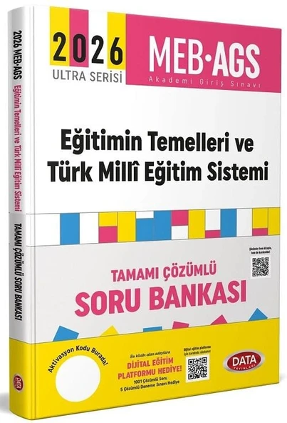 Data 2026 MEB-AGS Eğitimin Temelleri ve Türk Milli Eğitim Sistemi Soru Bankası Çözümlü Ultra Serisi Data Yayınları ürün görseli 1