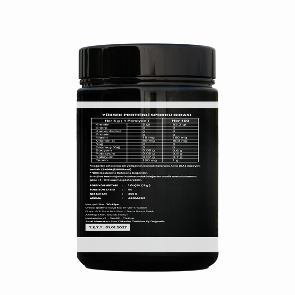 Titan Premium Creatine 300 Gr Monohyrate Mikronized-Aromasız - 2