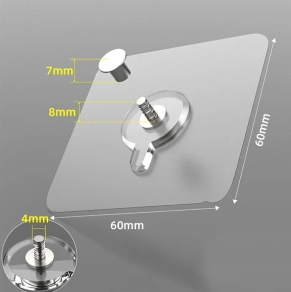 Zhltools Ultra Güçlü Vantuzlu Askı 5li ürün görseli