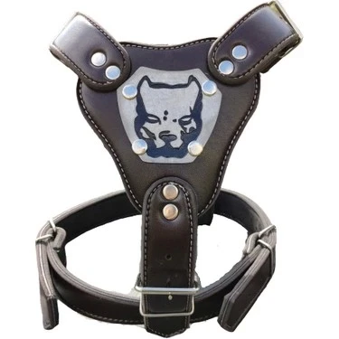 Gladyatör Deri Köpek Göğüs Tasması XL 60*80 cm - Resim 3