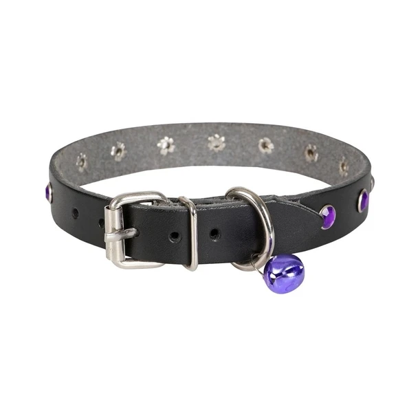 Doggie Taşlı Kedi ve Yavru Köpek Tasması 1,2x26 cm Mavi Large - Resim 5