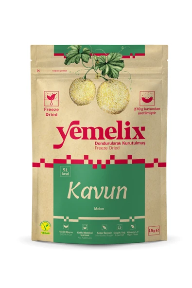 Freeze Dried Kavun Kuru Meyve Cipsi - Dondurularak  Kurutulmuş Kavun 15G ürün görseli 1