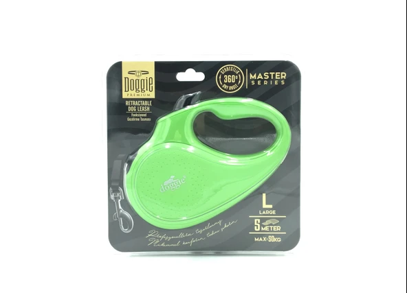 Doggie Master Seri Otomatik Makaralı Köpek Gezdirme 12 kg / 3 M Yeşil - Resim 3
