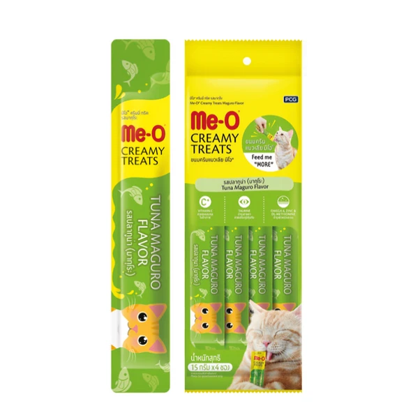 Me-O Creamy Sarı Yüzgeçli Orkinos Balıklı Tamamlayıcı Kedi Ödül Maması 4x15 gr ürün görseli