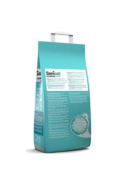Sanicat Clumping White Cotton Fresh Oksijen Kontrol Kedi Kumu 20 Lt - 2