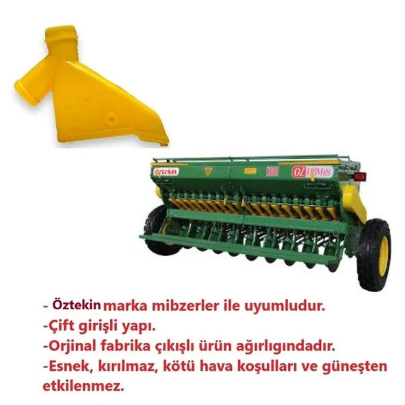Öztekin Hububat Mibzer Gübre ve Tohum Çiftli Kafa Başlık-6 Adet - 2