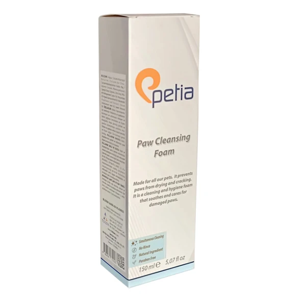 Petia Paw Cleansing Foam Doğal Kedi Köpek Pati Temizleme Köpüğü 150 ml - Resim 3