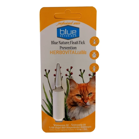 Herbiovital Bitkisel Kedi Dış Parazit Damlası 2 ml ( 3 Adet ) - 1