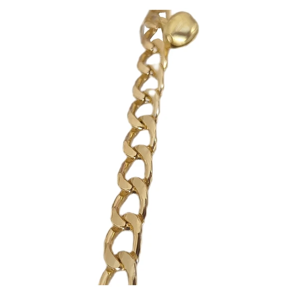 Markapet Kedi Ve Köpek Lüx Zincir Kolye 25-30 cm Medium Gold - 5