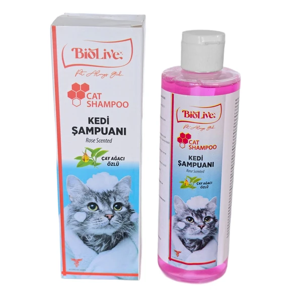 Biolive Çay Ağacı Özlü Kedi Şampuanı 200ml - 4