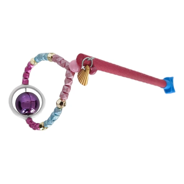 Markapet Tünekli Döner Toplu Kuş Oyuncağı 10 cm-16 cm Bordo - Resim 3