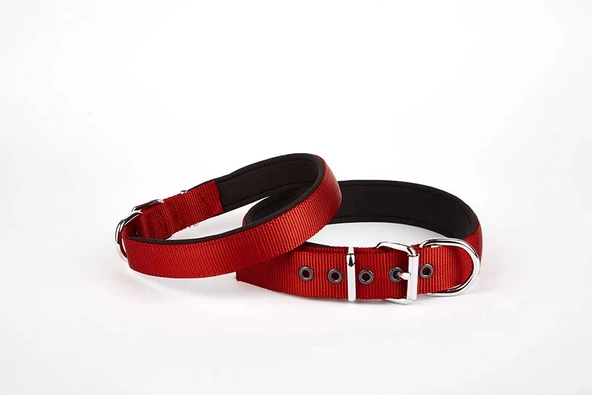Doggie Comfort Dokuma Köpek Boyun Tasması 45-52 cm Kırmızı - Resim 2