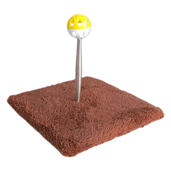 Yaylı Toplu Hacıyatmaz Kedi Aktivite Oyuncağı 16-20 cm Kahverengi - 7