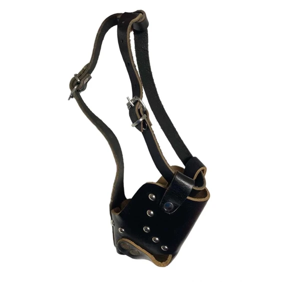 Markapet Ekstra Kalın Köpek Ağızlığı XL 34 cm Siyah ürün görseli 1