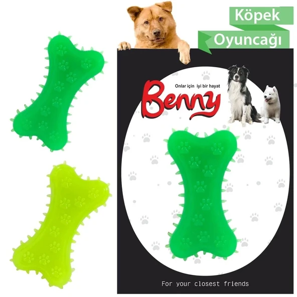 Benny Köpek Oyuncağı Kemik 5.5 x 10 cm Çeşitli Renklerde - Resim 2