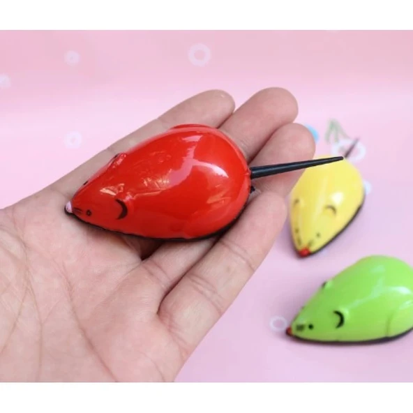 Çek Bırak Renkli Hareketli Fare Premiım 9×3.5×3CM Karışık Renklerde 1 Adet - Resim 4