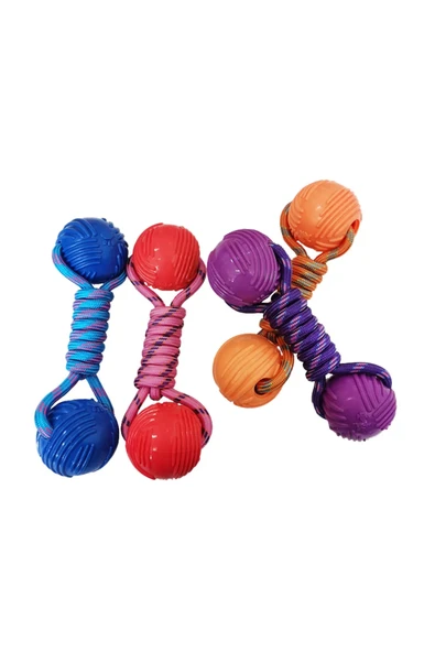 Karamel Pet Örgü Halter Köpek Oyuncak 23 cm  Renkli - 3