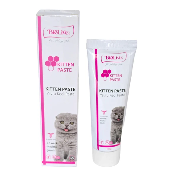 Biolive Kitten Yavru Kediler İçin Malt Vitamin Paste 100gr - Resim 4