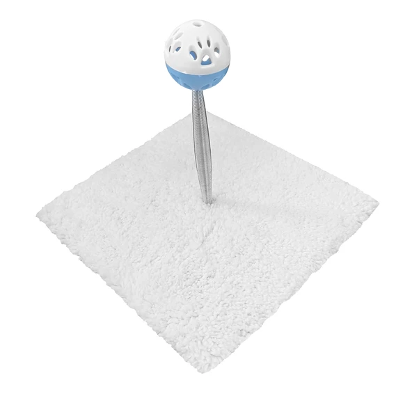 Yaylı Toplu Hacıyatmaz Kedi Aktivite Oyuncağı 16-20 cm Beyaz - Resim 8