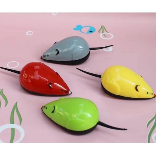 Çek Bırak Renkli Hareketli Fare Premiım 9×3.5×3CM Karışık Renklerde 1 Adet - Resim 2