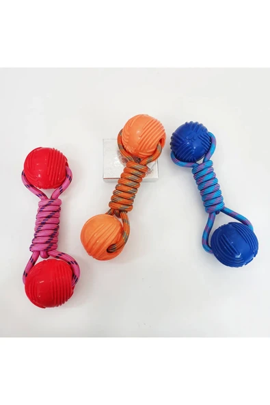 Karamel Pet Örgü Halter Köpek Oyuncak 23 cm  Renkli