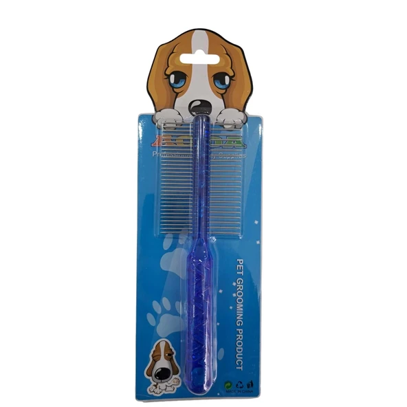 Şeffaf Çift Taraflı Kıtık Açıcı Tarak 8x19 cm Karışık