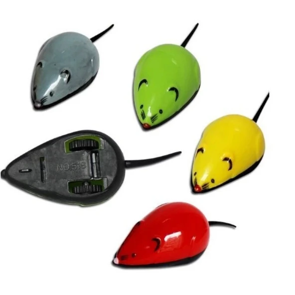 Çek Bırak Renkli Hareketli Fare Premiım 9×3.5×3CM Karışık Renklerde 1 Adet - Resim 3