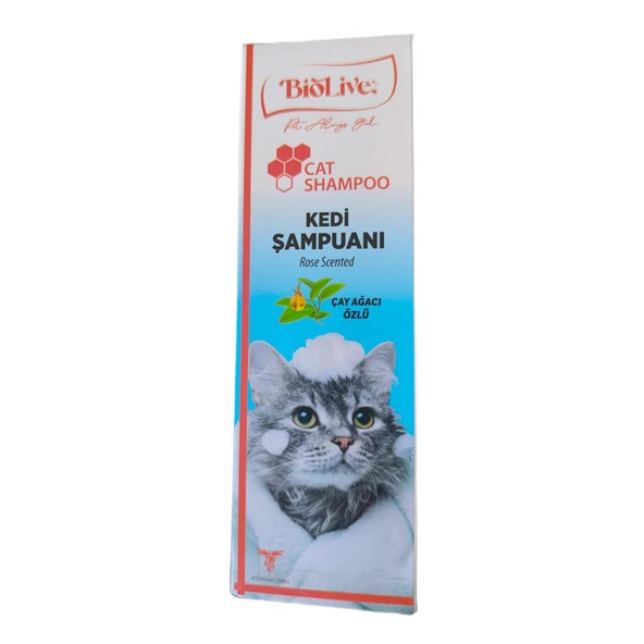 Biolive Çay Ağacı Özlü Kedi Şampuanı 200ml - 3