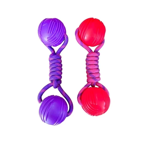 Karamel Pet Örgü Halter Köpek Oyuncak 23 cm  Renkli - 5