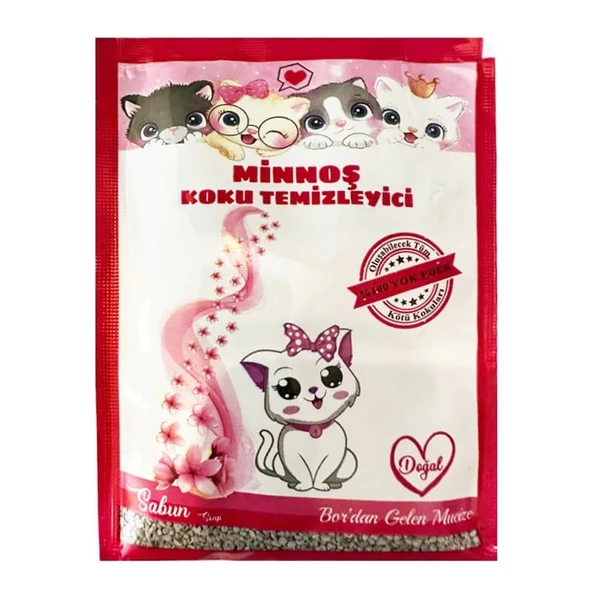 Minnoş Kedi Kumu Koku Temizleyici 25 gr Sabun Kokulu - 2