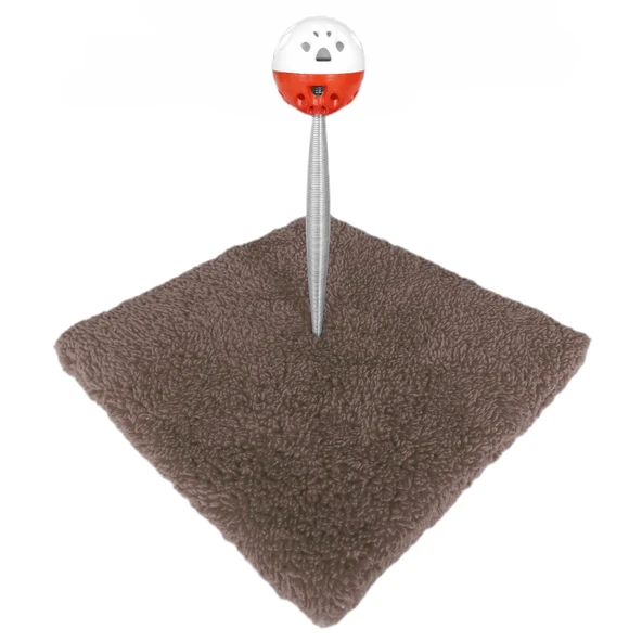 Yaylı Toplu Hacıyatmaz Kedi Aktivite Oyuncağı 16-20 cm Kahverengi - 8