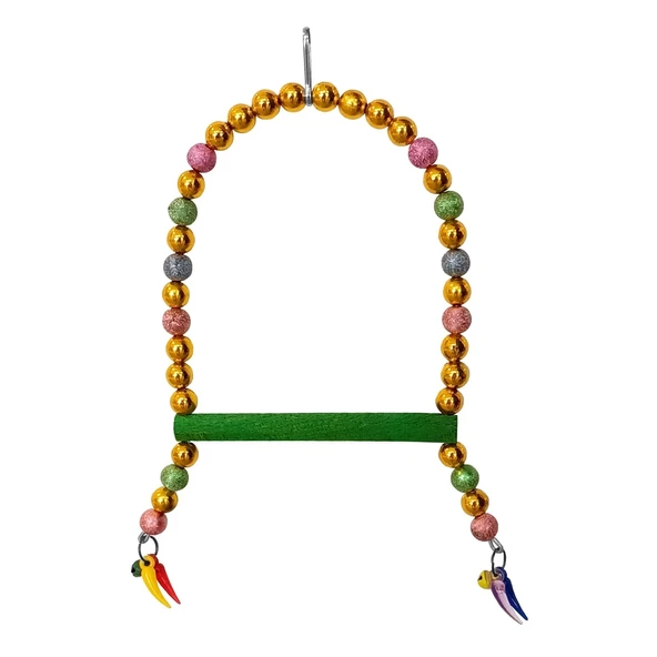 Renkli Boncuklu Ve Parlak Taşlı Kuşu Salıncağı 10-16 cm - Resim 2