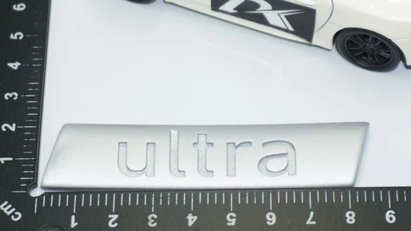 DK Tuning Ultra Bagaj Gri ABS Yazı Logo Audi İle Uyumlu