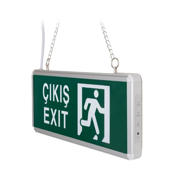 ZMR ZMR-670/Y.00 3W Tek Yön Acil Çıkış Yönlendirme Tabelası - Lambası (38X30x36mm) - 2