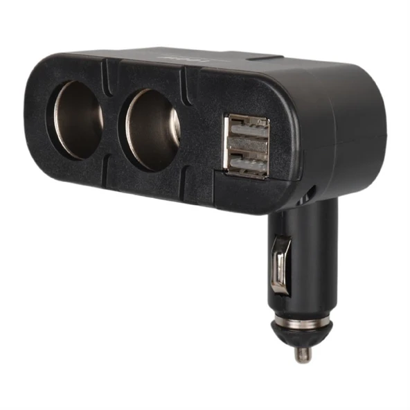 Olesson 1652 12-24V Çift USB Girişli 100W 2'Li Araç Çakmak Çoklayıcı - 3