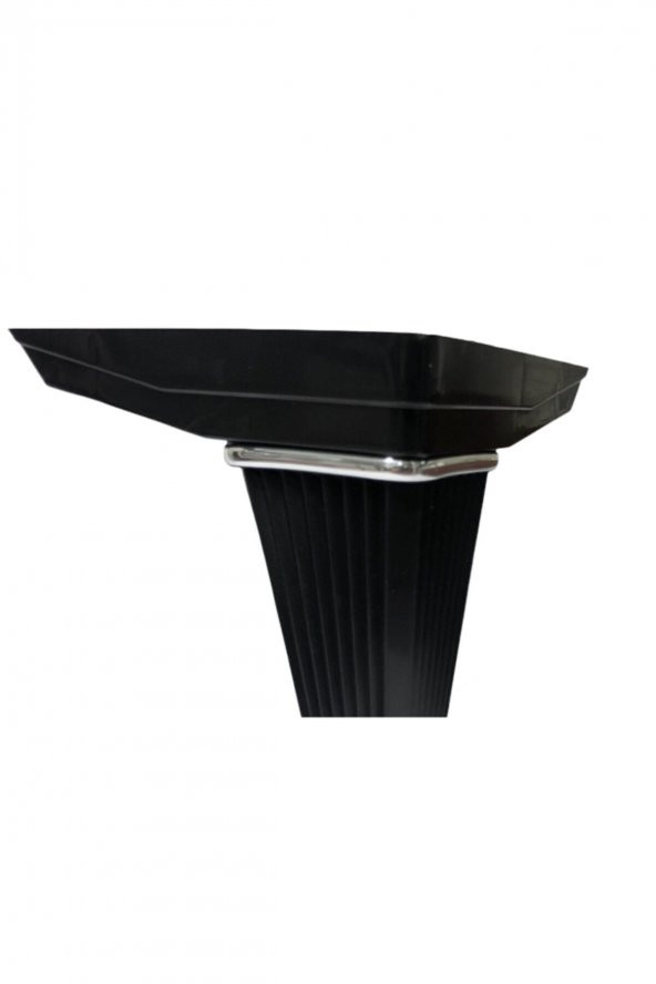 Koltuk Ayağı Oturma Grubu Komidin Tv Ünitesi Çekyat Baza Ayağı Siyah 12cm 1 Adet - Resim 2