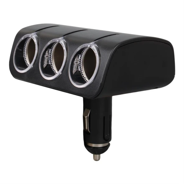 Olesson 1520 12-24V 120W 3'Lü Araç Çakmak Çoklayıcı - 3