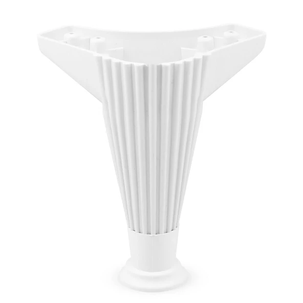 Mobilya Kanepe Koltuk Tv Ünite Konsol Puf Ayağı 17 Cm Beyaz Baza Ayakları