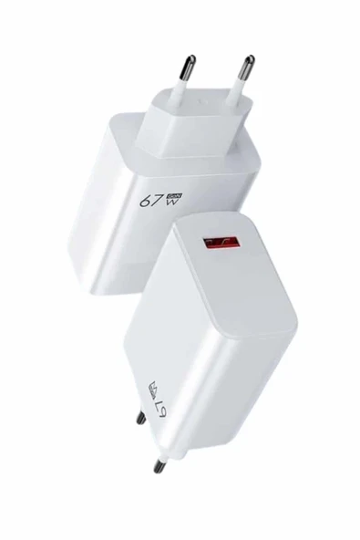 67W Hızlı Şarj Yüksek Voltaj Korumalı Type C Şarj Adaptörü - Resim 4