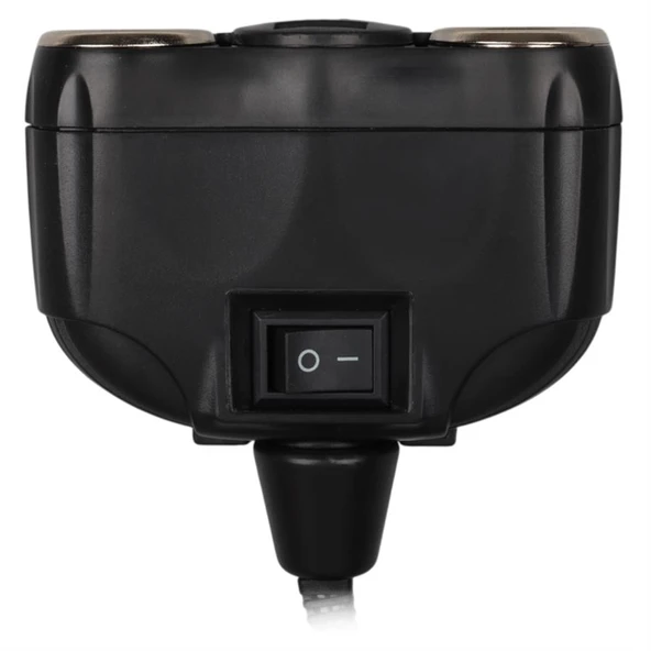 Olesson 1630 12-24V Çift USB Girişli 120W 80Cm Kablolu 2'LI Araç Çakmak Çoklayıcı - 3