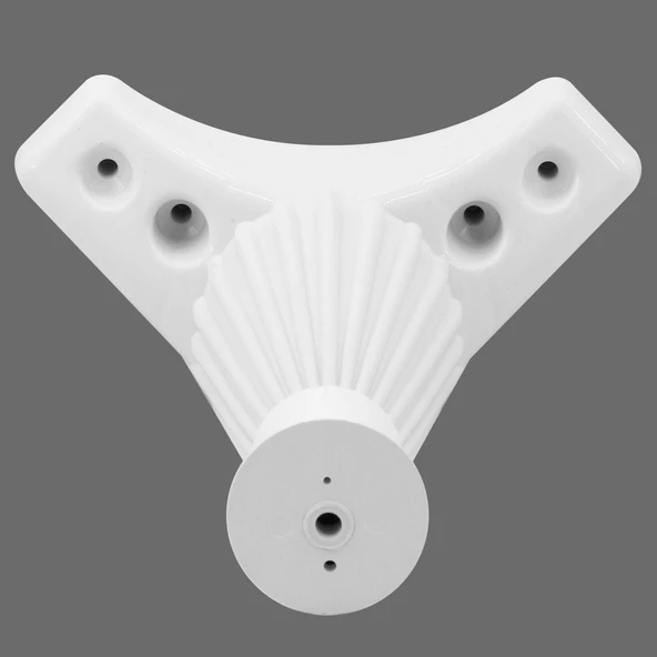 Mobilya Kanepe Koltuk Tv Ünite Konsol Puf Ayağı 17 Cm Beyaz Baza Ayakları - 4