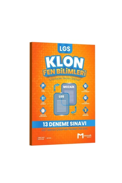 2025 mozaik lgs 8.sınıf klon fen deneme ürün görseli