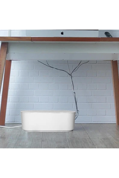 Ar Armese Kablo Düzenleyici Çoklu Priz Kutusu Kablo Organizer - Resim 4