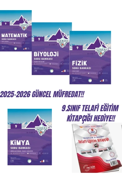 OKYANUS İCEBERG 9 SAYISAL SET+GÜR 9.SINIF TELAFİ EĞİTİM KİTAPÇIĞI HEDİYE!! ürün görseli