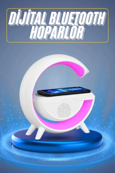 Yeni Nesil Bluetooth Hoparlör Speaker 5.0 Taşınabilir G Şeklinde Powerbankli ürün görseli 1