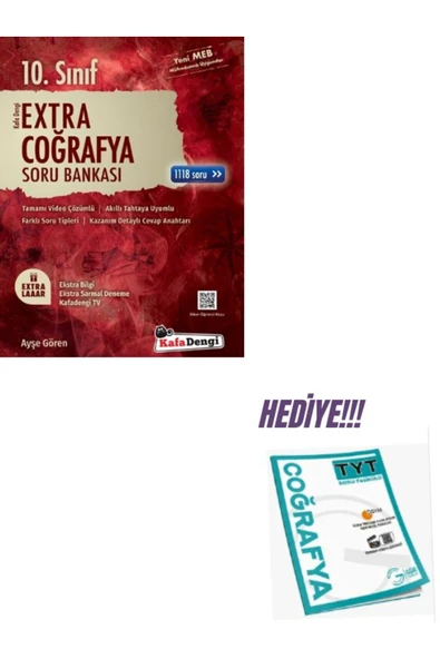KAFA DENGİ 10.SINIF EXTRA COĞRAFYA SORU BANKASI-COĞRAFYA YAPRAK TEST HEDİYELİ!! ürün görseli