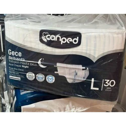 Canped Belbantlı Yetişkin Hasta Bezi Gece Large 30 Adet - 1