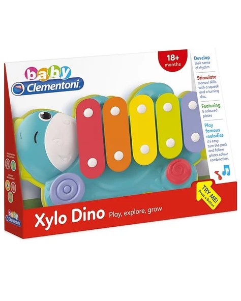 Baby Clementoni Dinozor Ksilofon 17263 - Resim 2