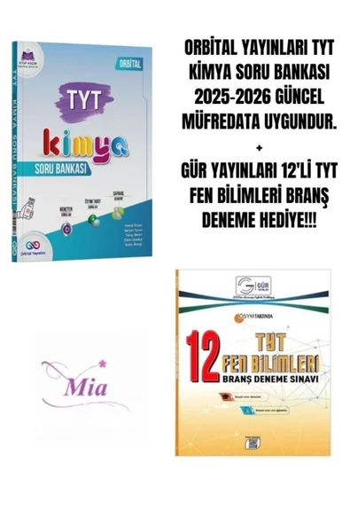 ORBİTAL YAYINLARI TYT KİMYA SORU BANKASI HEDİYELİ ürün görseli